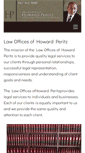 Mobile Screenshot of howardperitzlaw.com