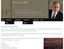 Tablet Screenshot of howardperitzlaw.com